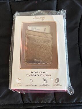 Rose Gold Phone Pocket Stick-On Card Holder